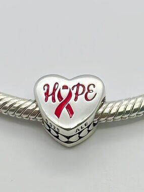 Pandora Hope Pink Ribbon Pendant